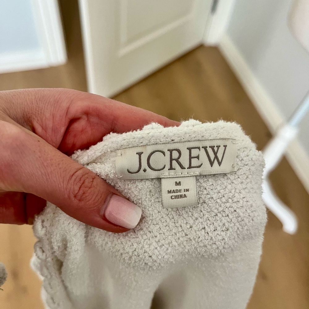 J. Crew White Textured Blazer with Gold Buttons - Picture 5 of 5